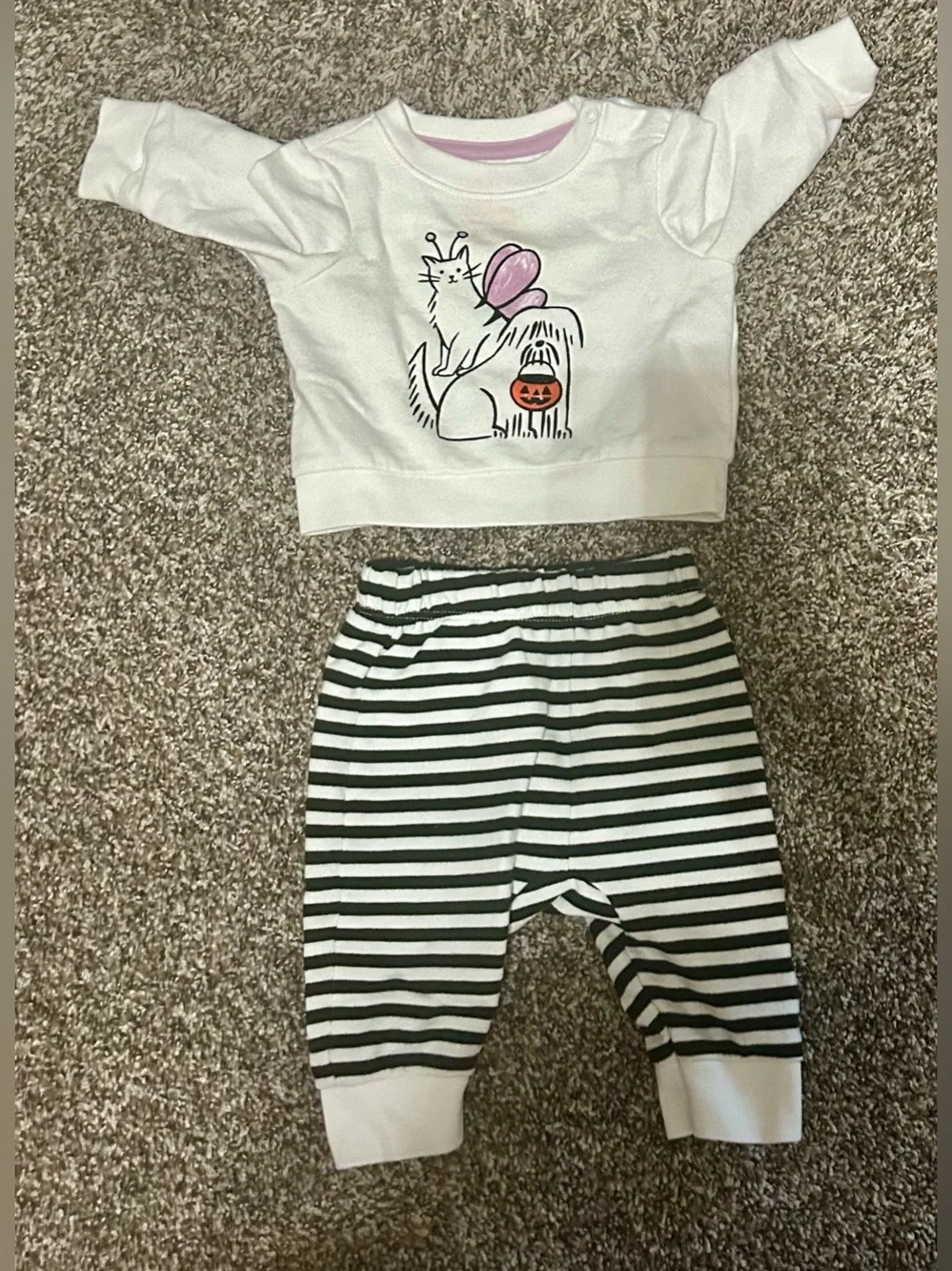 Halloween/fall baby clothes- 0-3 Months bundle